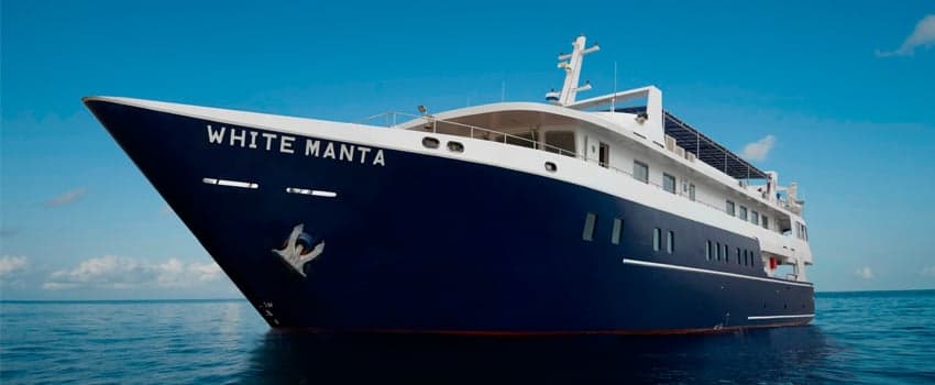 Modern and comfortable, New White Manta navigates the Banda Sea and Raja Ampat, diving volcanic walls, coral gardens, and rare critter hotspots