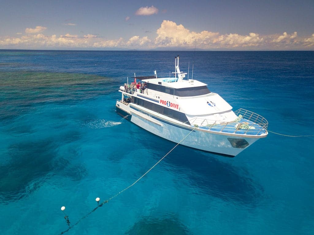 The ScubaPro fleet is built for short-range liveaboard trips to the Outer Great Barrier Reef. Simple and efficient, they’re ideal for backpackers and first-time divers