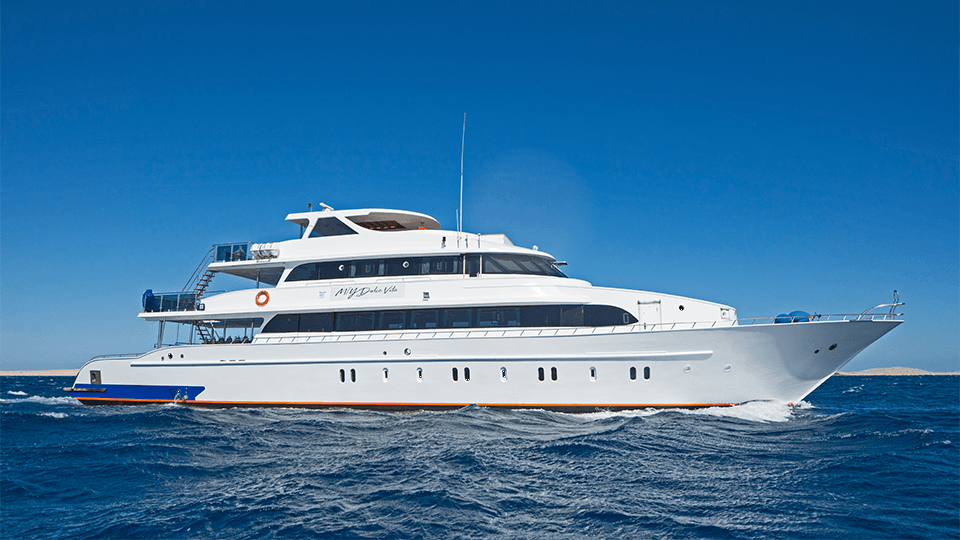 Dolce Vita delivers classic southern Red Sea diving with a touch of elegance—expect encounters with oceanic whitetips at Daedalus and drift dives over Elphinstone’s coral walls