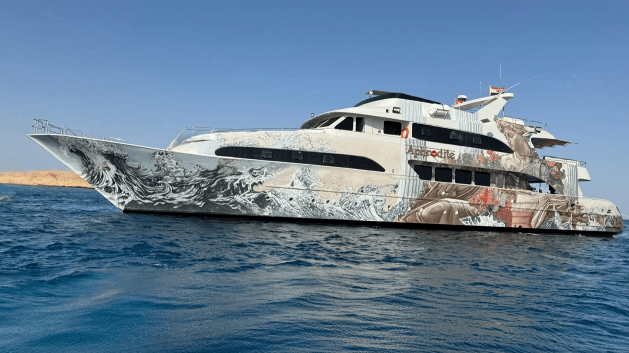 Aphrodite liveaboard explores Egypt’s southern Red Sea, diving Elphinstone and Daedalus, where hammerheads, oceanic whitetips, and healthy reef systems are often spotted