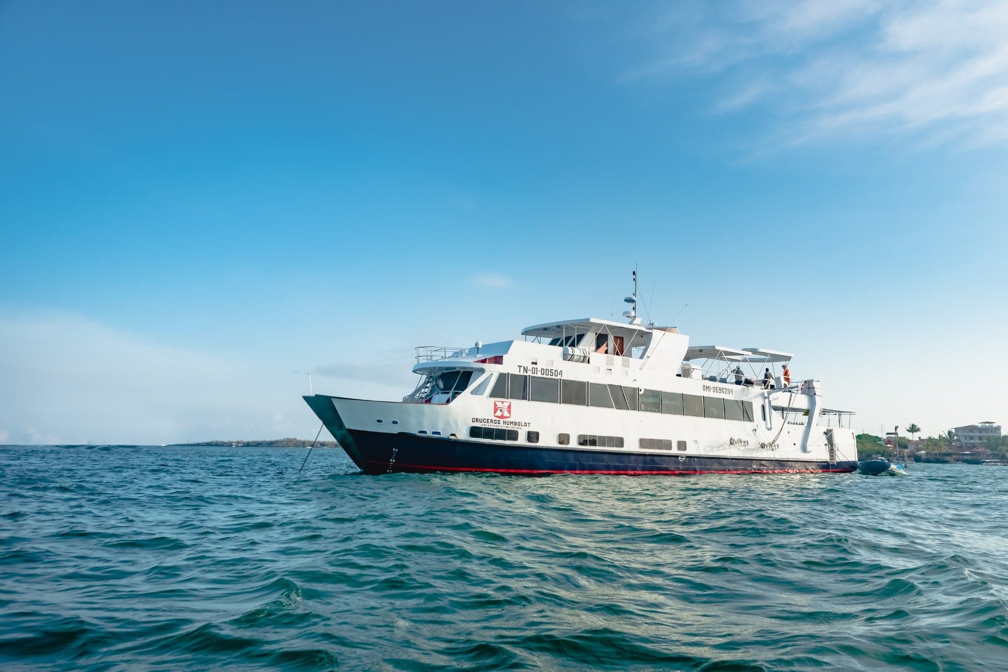 Humboldt Explorer visits Galapagos giants—Wolf and Darwin Islands—where hammerhead schools, eagle rays, and whale sharks dominate the scene