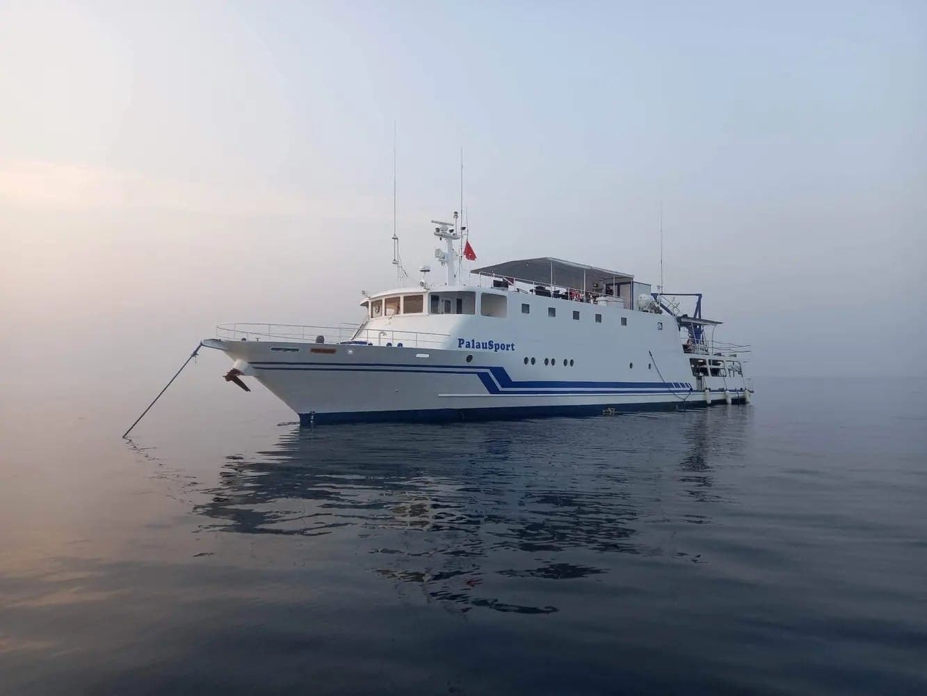 MV Palau Sport liveaboard is a 38m steel-hulled dive vessel designed for Philippines diving safaris. With a 24-guest capacity, the dive boat combines comfortable cabins, large social areas...