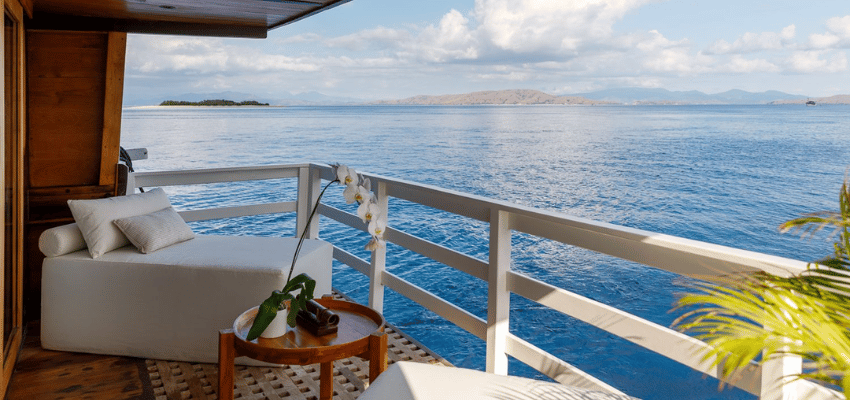balcony Aliikai Liveaboard Indonesia