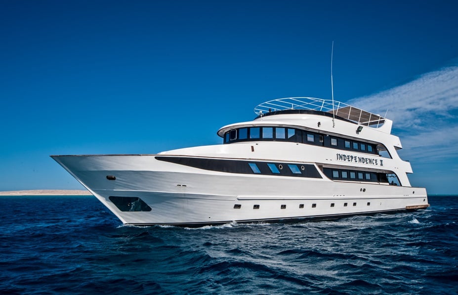 Independence II combines space and comfort for Red Sea exploration, diving wrecks and reefs from the Brothers Islands to the Elphinstone drop-offs