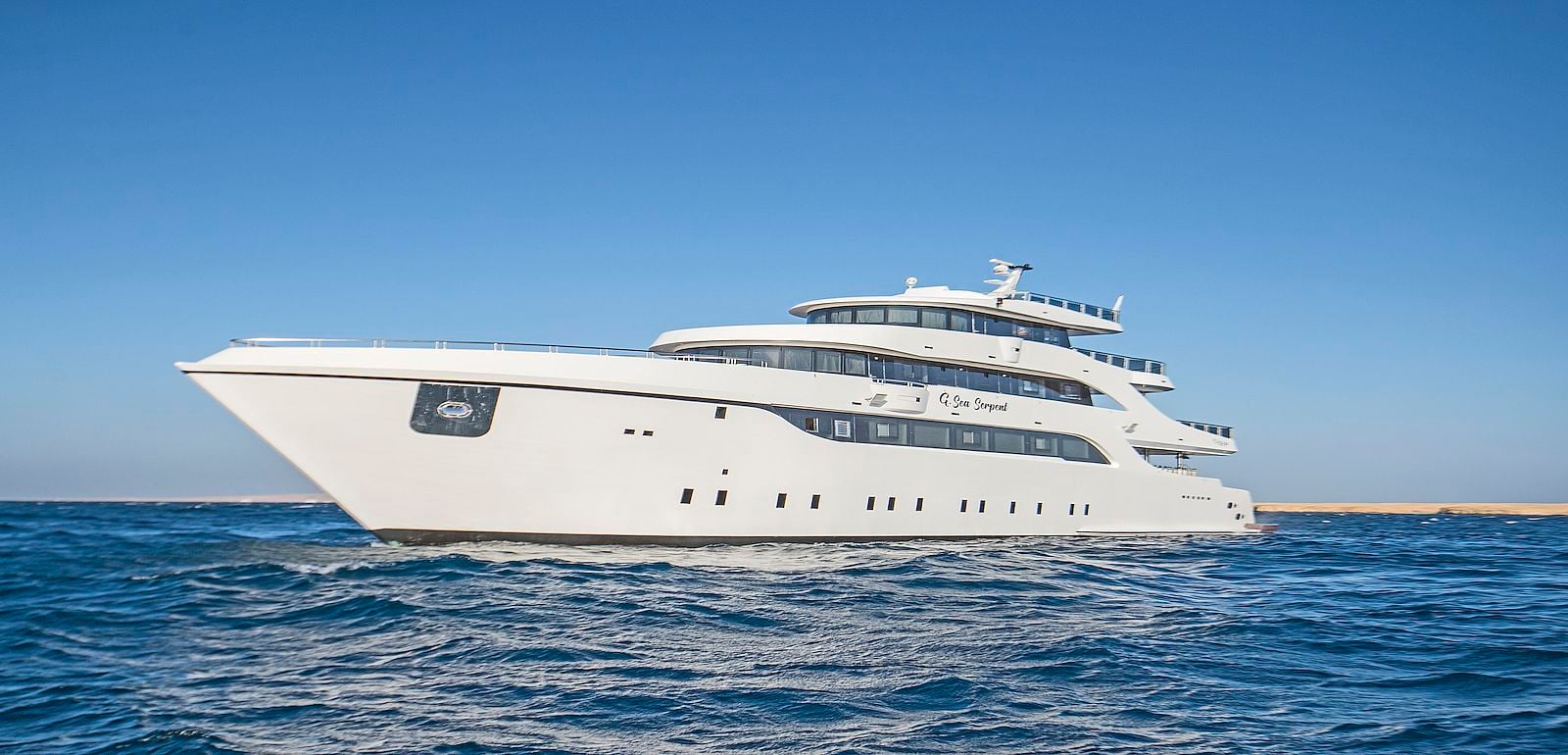 With a modern aesthetic and spacious design, Sea Serpent Glorious Miss Nouran offers access to the Red Sea's renowned dive spots, including Fury Shoal and Brothers Islands, featuring vibrant reefs and diverse marine ecosystems