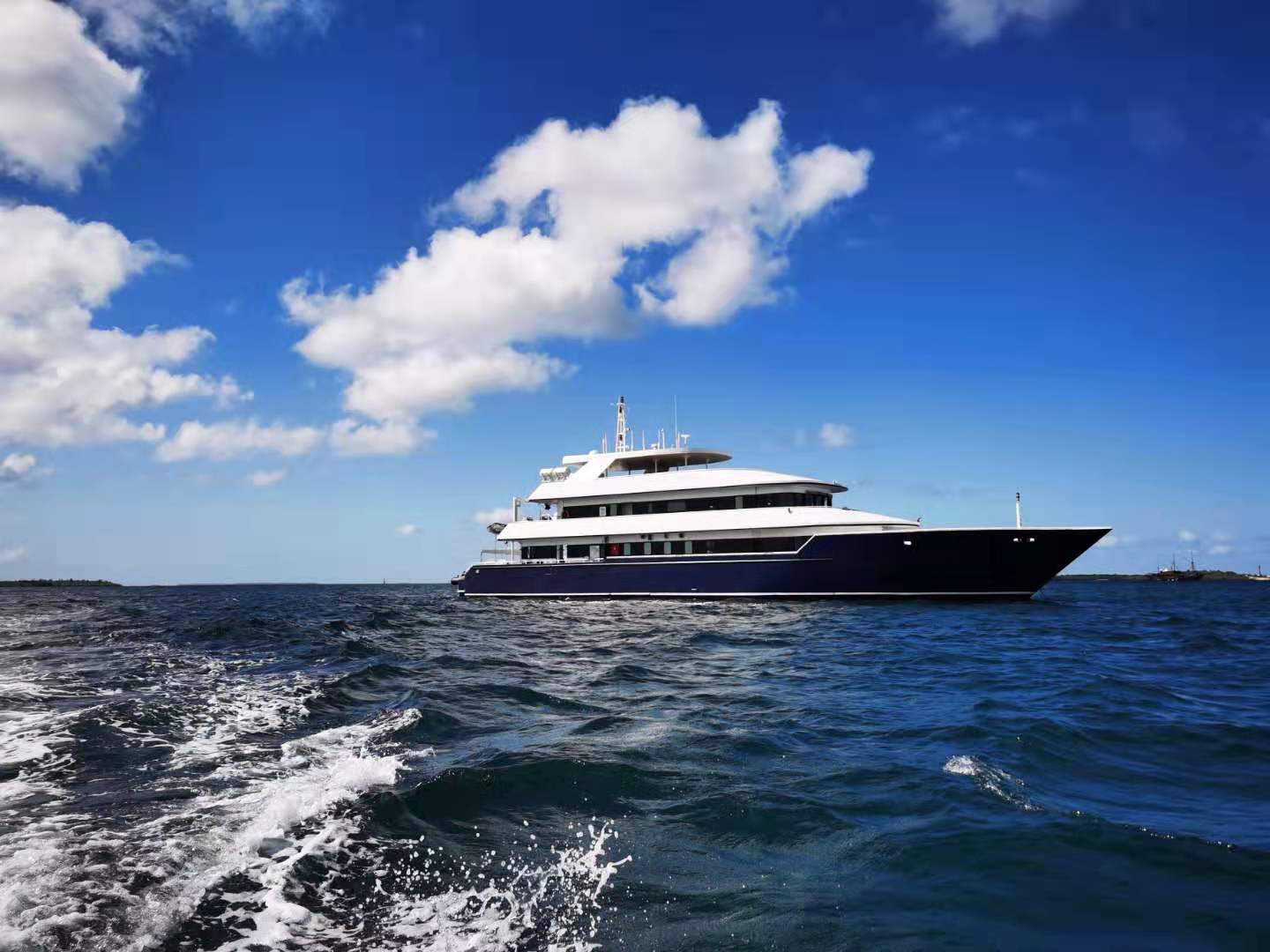 Seaisee is a large, luxurious liveaboard cruising Raja Ampat and the Banda Sea. Its routes feature manta encounters, volcanic seamounts, and sprawling coral gardens teeming with life