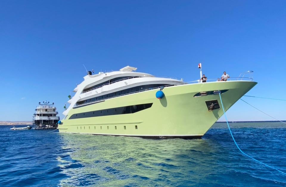 Bismarck liveaboard offers Red Sea diving at Daedalus Reef, Elphinstone, and St. John’s. Encounter oceanic whitetip sharks, hammerheads, and vibrant coral walls while enjoying modern comforts