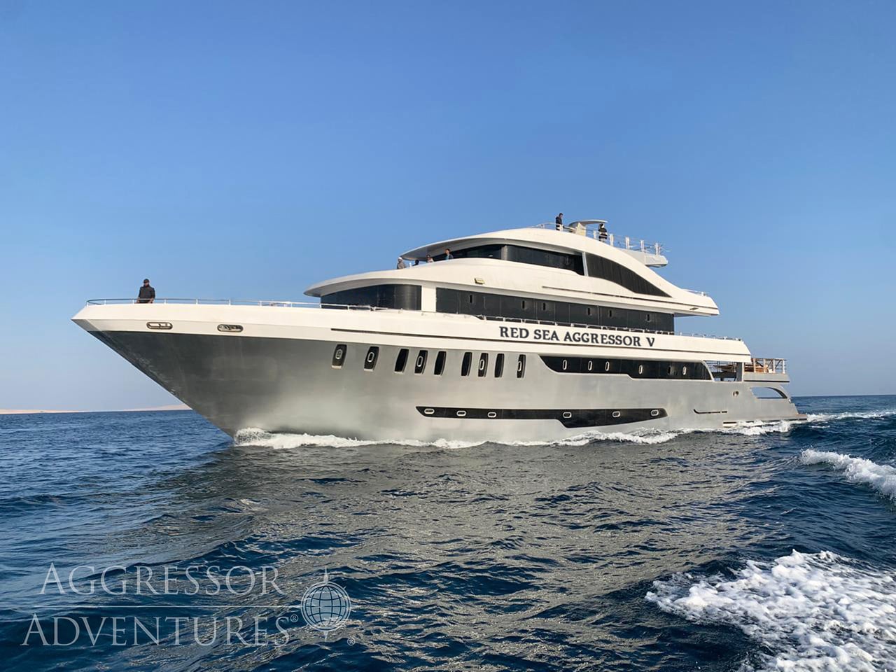Red Sea Aggressor V liveaboard travels to iconic Egyptian dive sites including the SS Thistlegorm and Ras Mohammed, where hammerheads, dolphins, and coral walls await