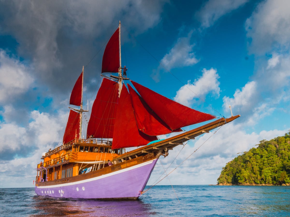 Neomi is a purpose-built Indonesia liveaboard offering dive cruises to Raja Ampat, Komodo, Alor, and Banda Sea. Features include nitrox, a camera room, two jacuzzis, and cabins with balconies