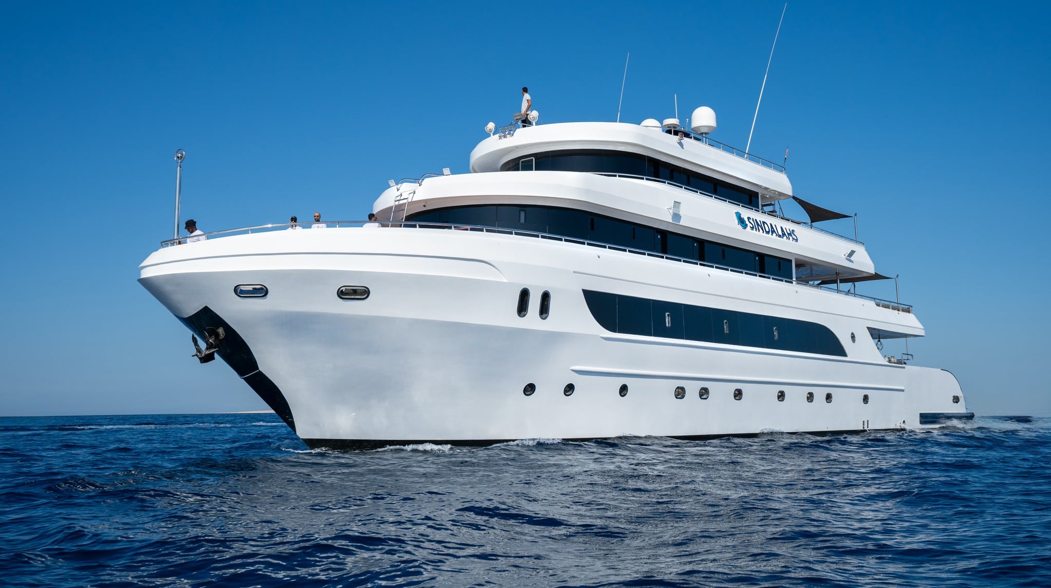 Sindalahs Yacht is a 38m Red Sea liveaboard offering smooth cruises through Egypt’s top dive regions. Built for comfort and long-range travel, it supports both divers and leisure travellers with ample reserves and reliable performance