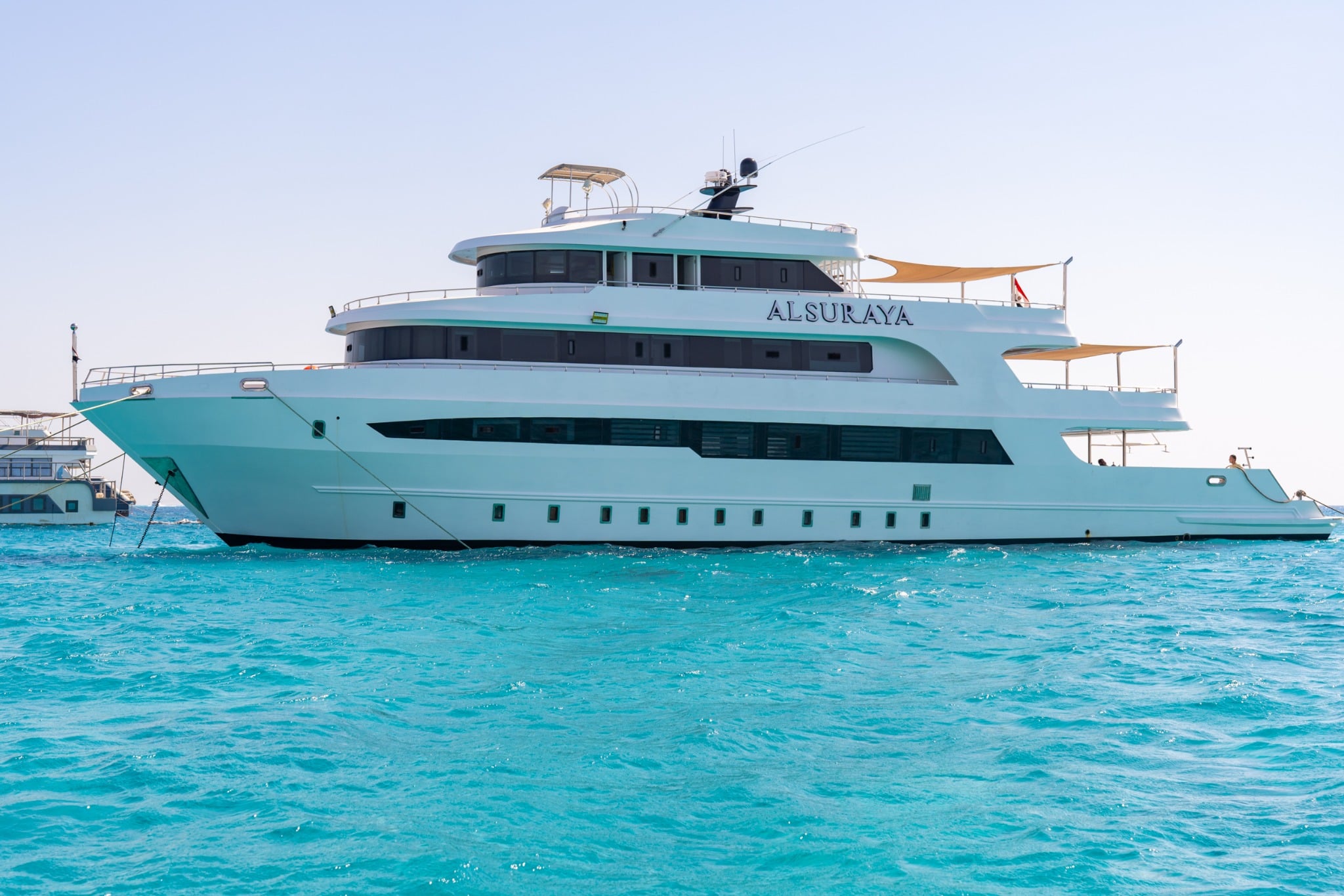 Explore Egypt’s iconic wrecks and vibrant reefs aboard the 37m Alsuraya liveaboard. Built in 2024, this steel motor yacht offers dive cruises across the Red Sea with space for 24 guests, multiple decks, and speeds up to 16 knots