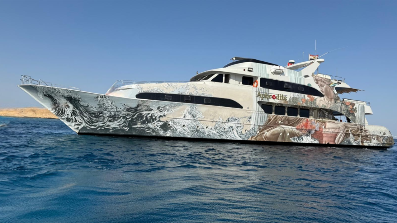 Aphrodite liveaboard explores Egypt’s southern Red Sea, diving Elphinstone and Daedalus, where hammerheads, oceanic whitetips, and healthy reef systems are often spotted