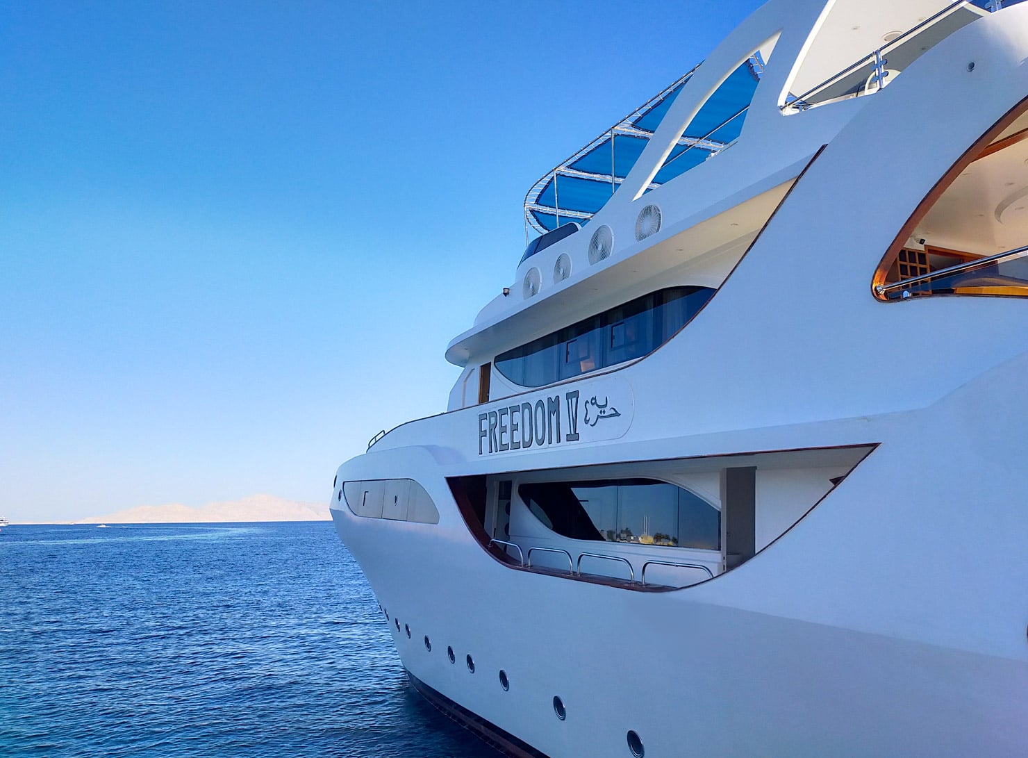 Experience the ultimate Red Sea safari on Freedom IV, featuring en-suite cabins, Nitrox, and expert-led trips to Ras Mohamed and the Thistlegorm. Book your Sharm El Sheikh dive adventure today!