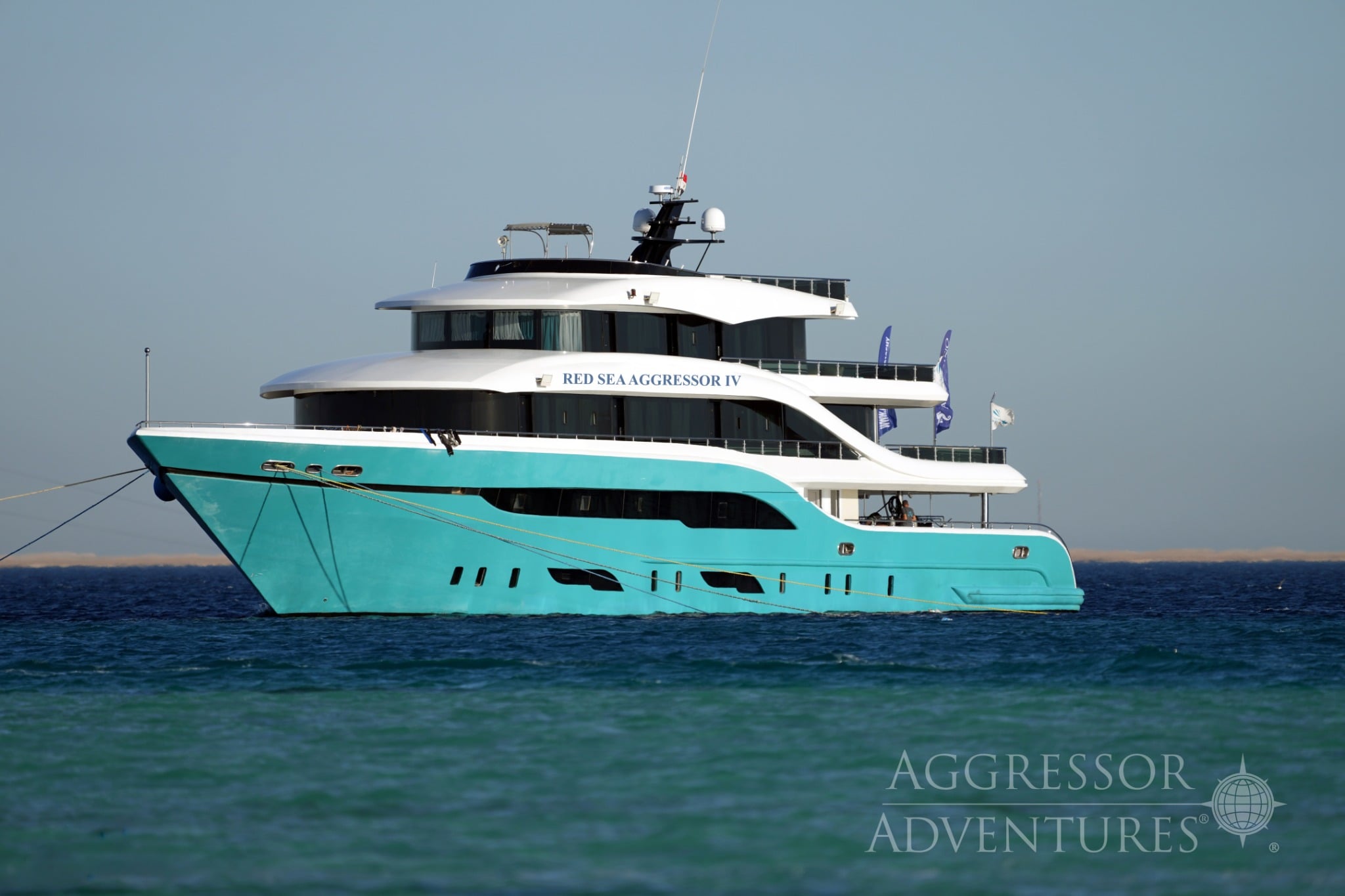 The Red Sea Aggressor IV is built for serious exploration, diving legendary sites such as the Thistlegorm wreck and Daedalus Reef, where hammerhead sharks and oceanic whitetips are often spotted