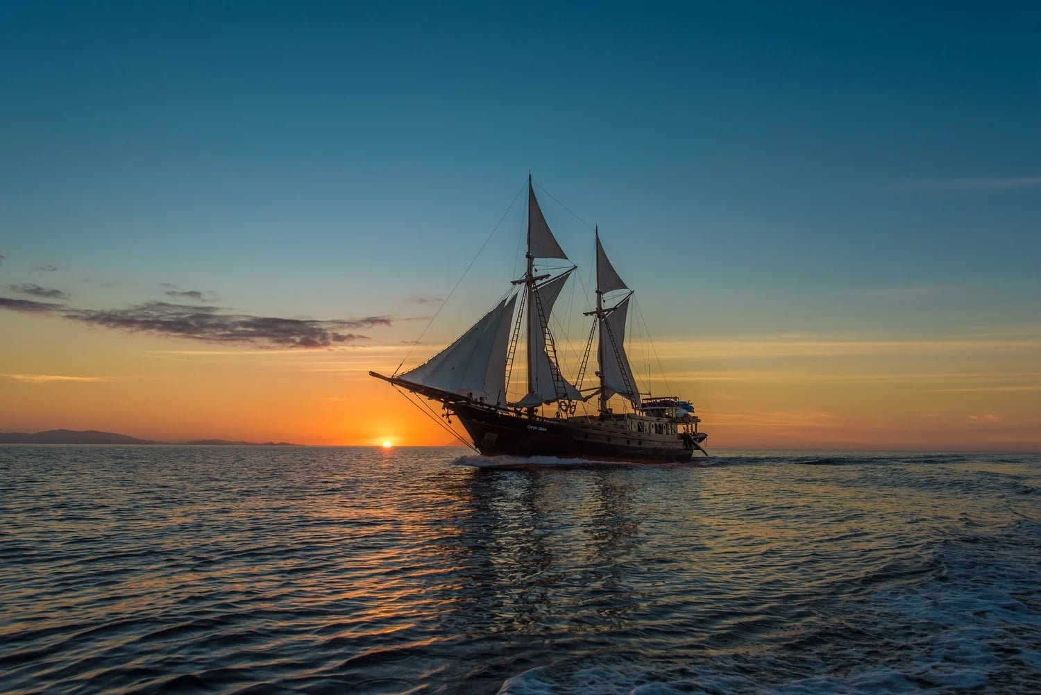 Designed and operated for small groups, the Carpe Diem Phinisi is a traditional Indonesian two-masted sailing vessel (a Phinisi, rigged in a gaff-ketch style).  Built from wood and run w...