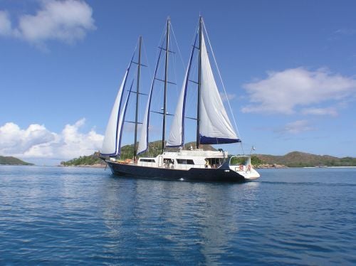 Sea Star combines classic sailing style with Indian Ocean adventure. Explore coral reefs, drift dives, and fish-filled bays while cruising between lush tropical islands