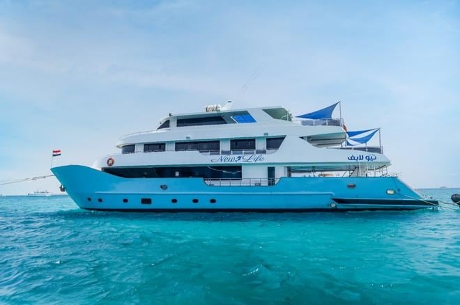 New Life liveaboard offers Egypt diving from Hurghada and Hamata, with a schedule that ranges from northern wrecks and reefs to Brothers, Daedalus, Elphinstone, Fury Shoals, and St. John&...