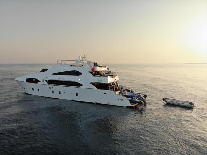 Saudi Master is a 39.9-metre liveaboard exploring Saudi Arabia&'s Red Sea, including the Farasan Banks, Seven Sisters, and Five Corals. Accommodating up to 24 guests in 12 en-suite cabins,...