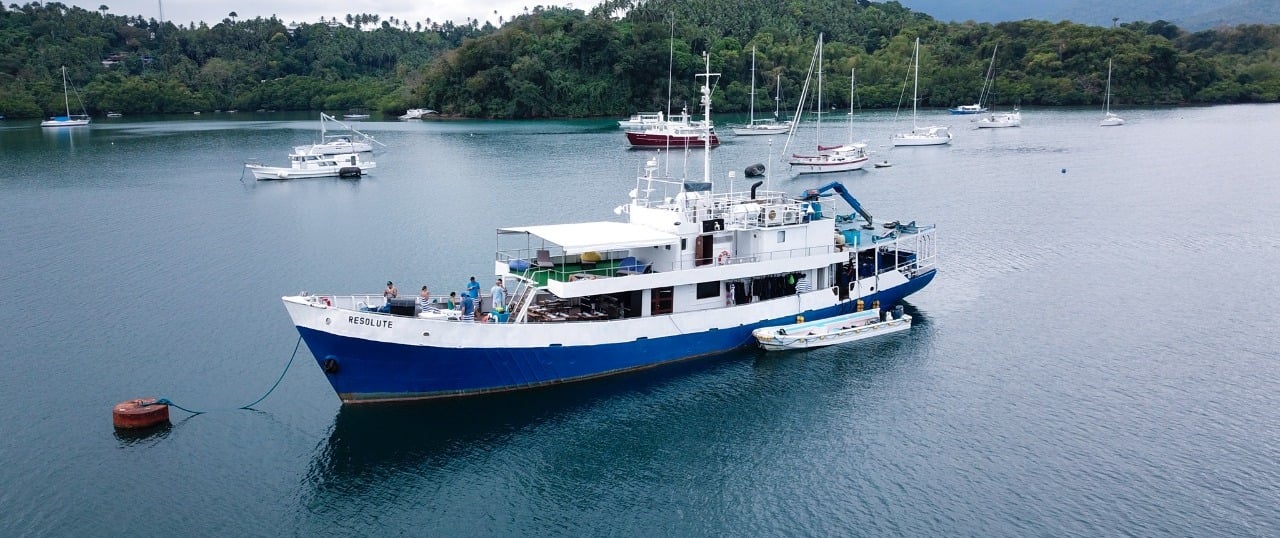 Explore the Philippines aboard the M/Y Resolute liveaboard - a 35m vessel offering unforgettable scuba diving adventures since 1998. Enjoy cozy cabins, expert guides, and diverse marine itineraries across the best dive sites in the region