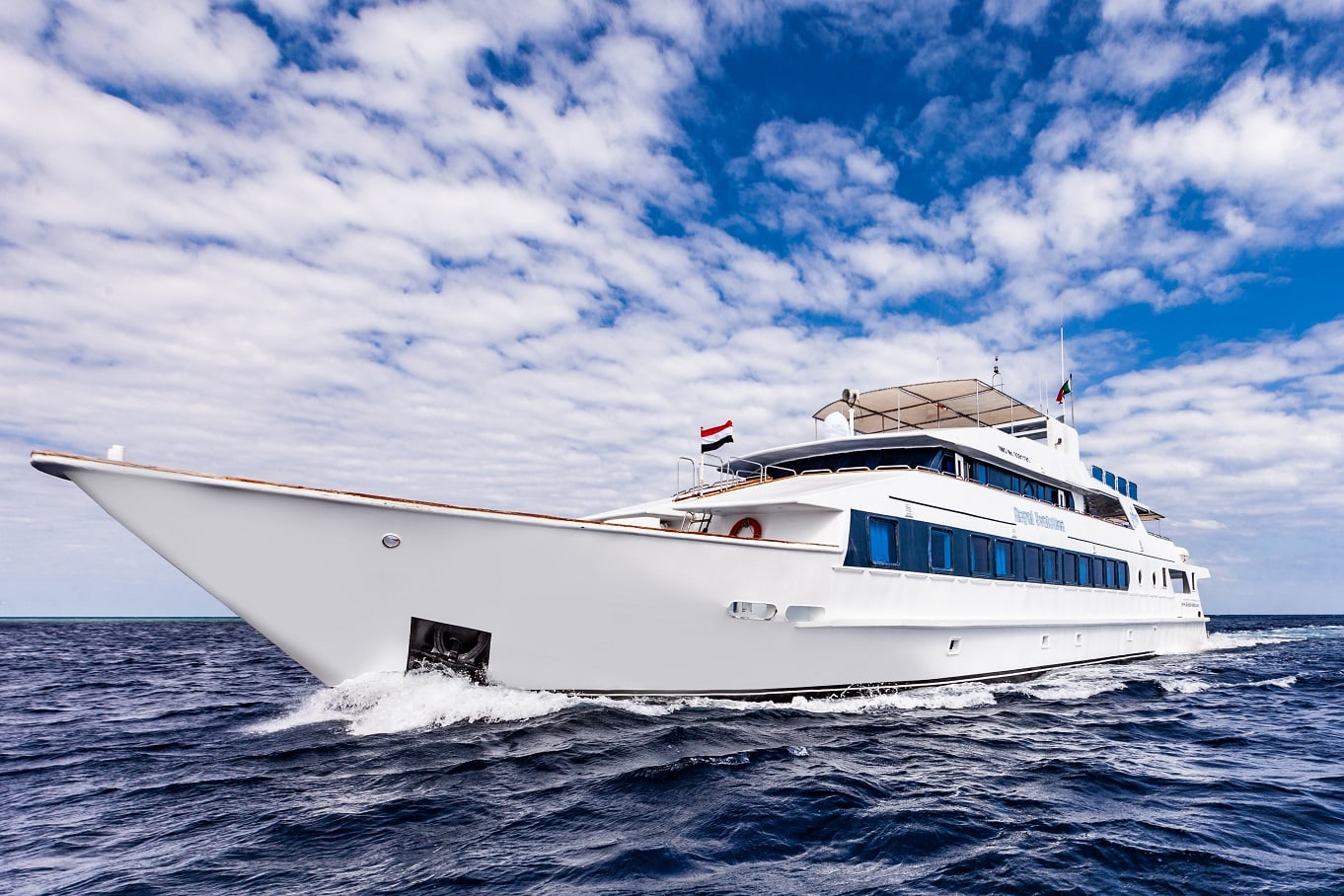 Crossing borders from Egypt into Saudi waters, Royal Evolution liveaboard is one of the few diving vessels to offer long-range Red Sea itineraries, packed with sharks and unspoiled reefs